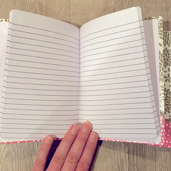 NEW Lot of 2x Notebooks - Gold Bursts w/ Pink & Shimmery Strap - Keeps secure! - Picture 6 of 8